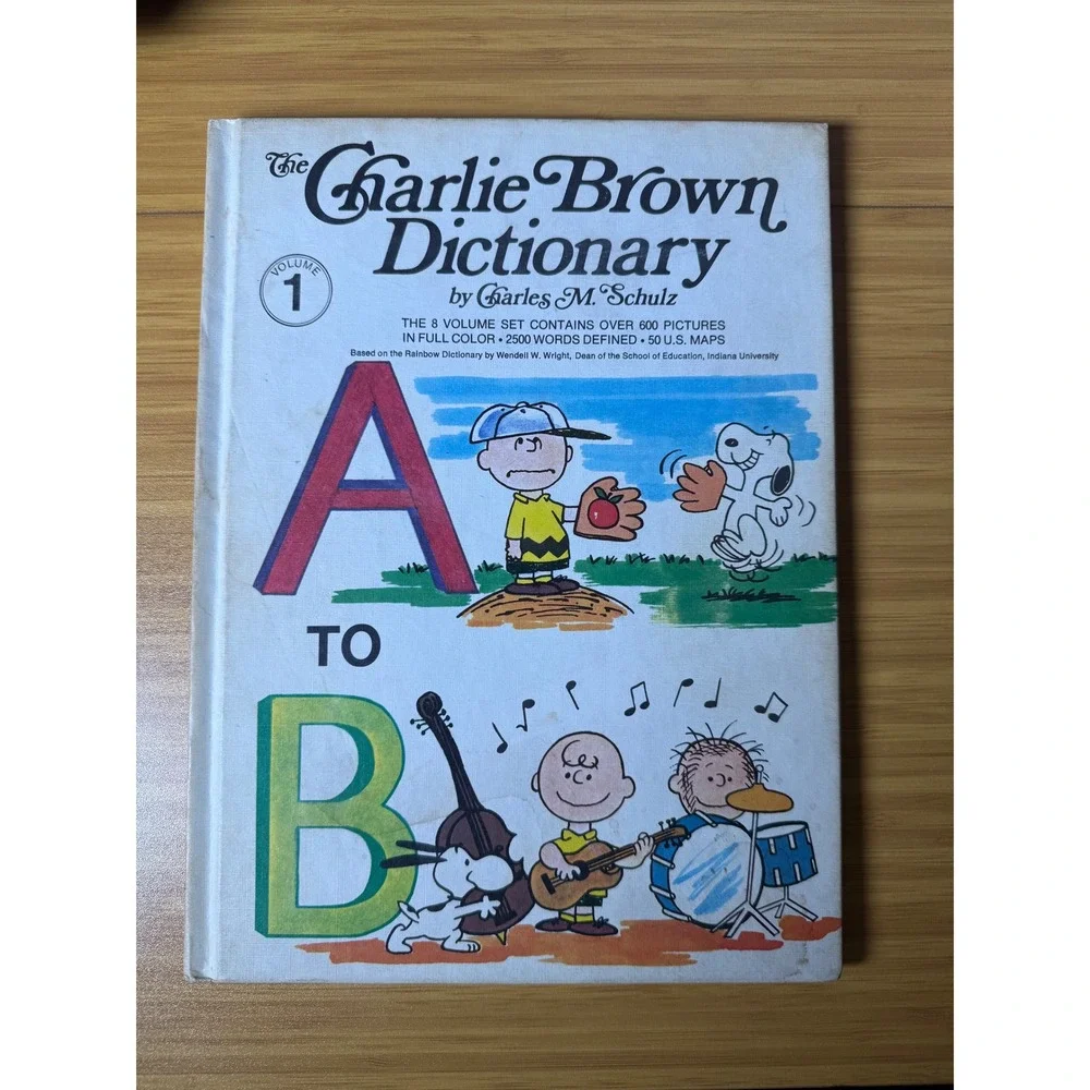 The Charlie Brown Dictionary Volume 1 A to B by Charles M Schulz‎ Hardcover Book